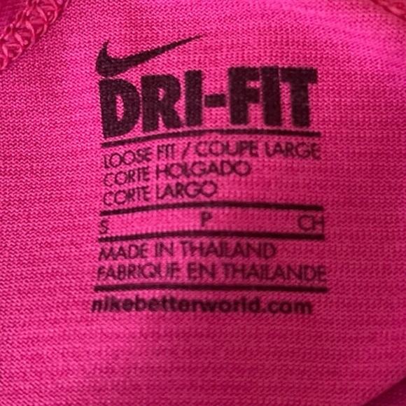 Nike Pink Yellow Sleeveless Racerback Scoop Neck Yoga Athletic Tank Top Size S - Picture 3 of 3